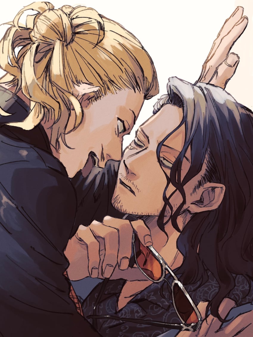 aizawa shota and present mic (boku no hero academia) drawn by rnuyvm