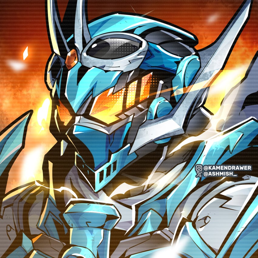 kamen rider gotchard (kamen rider and 1 more) drawn by ashmish