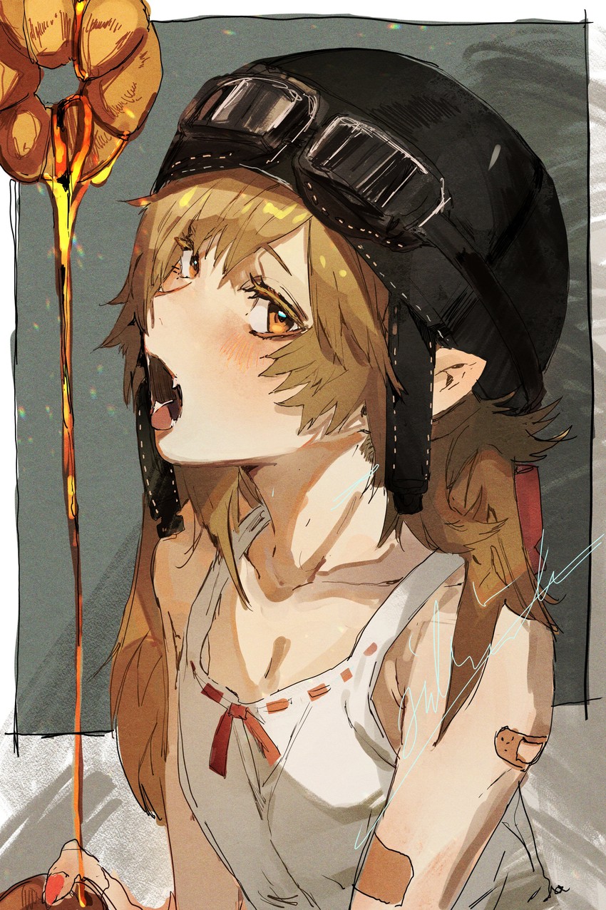 oshino shinobu (monogatari and 1 more) drawn by hiranko