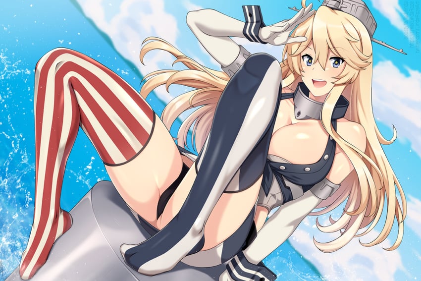 iowa (kantai collection) drawn by lindaroze