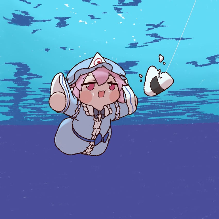 saigyouji yuyuko (touhou and 2 more) drawn by y75zei