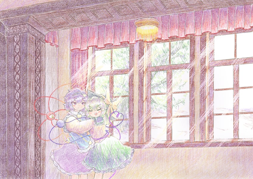 komeiji koishi and komeiji satori (touhou) drawn by a_fragment_of_water