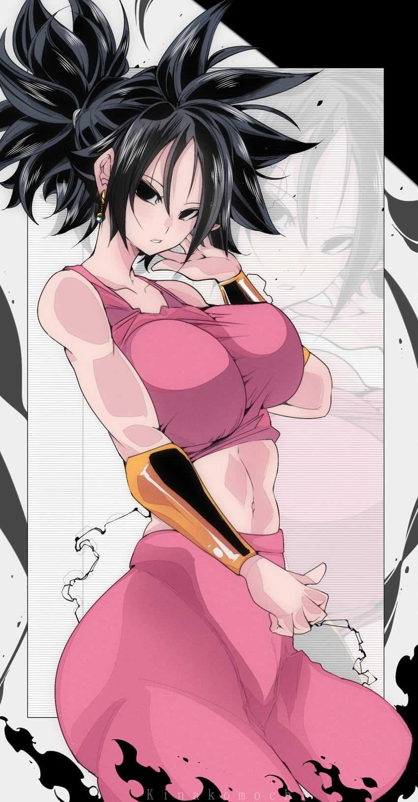 kefla (dragon ball and 1 more) drawn by kinakomochi_(user_vedc2333)