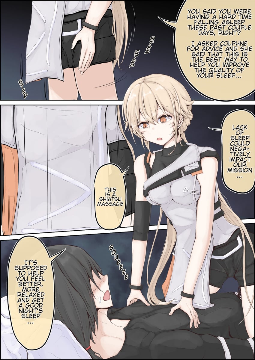 commander, ots-14, and groza (girls' frontline and 1 more) drawn by tarunoakuma