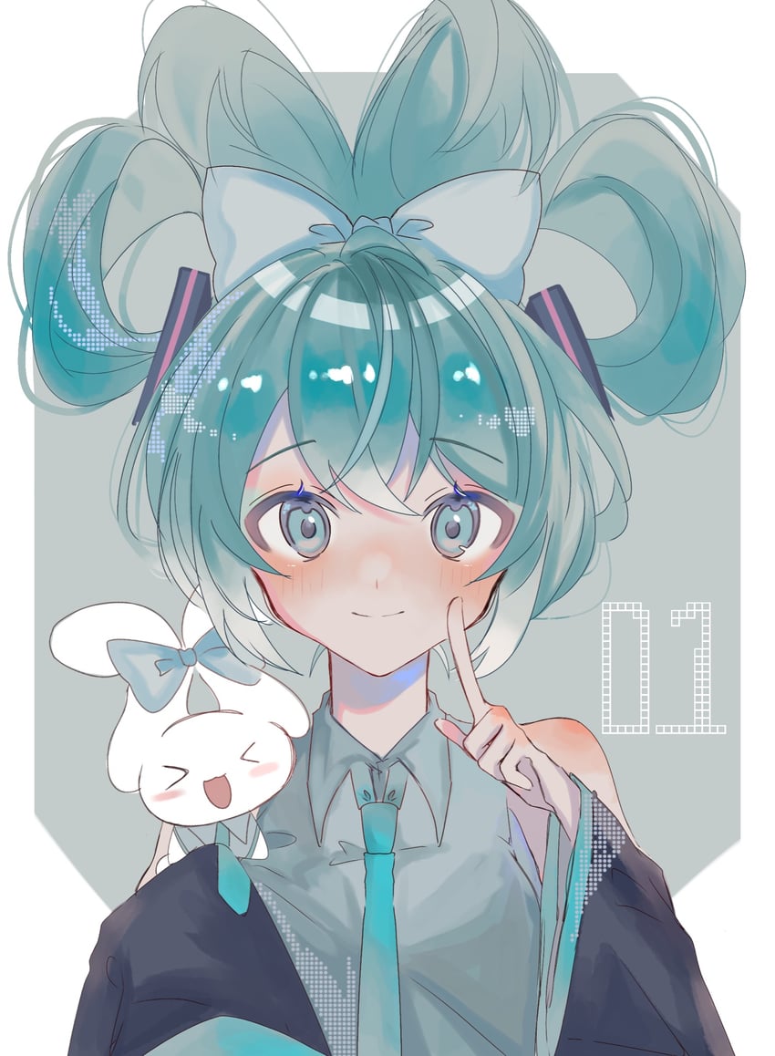 hatsune miku, cinnamoroll, and cinnamiku (vocaloid and 2 more) drawn by 63k9a