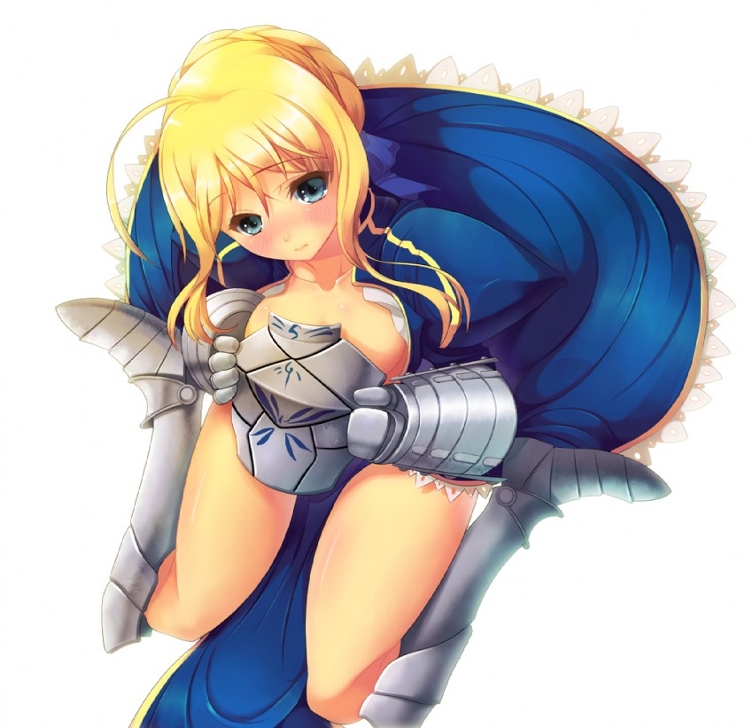 artoria pendragon and saber (fate and 1 more) drawn by koflif