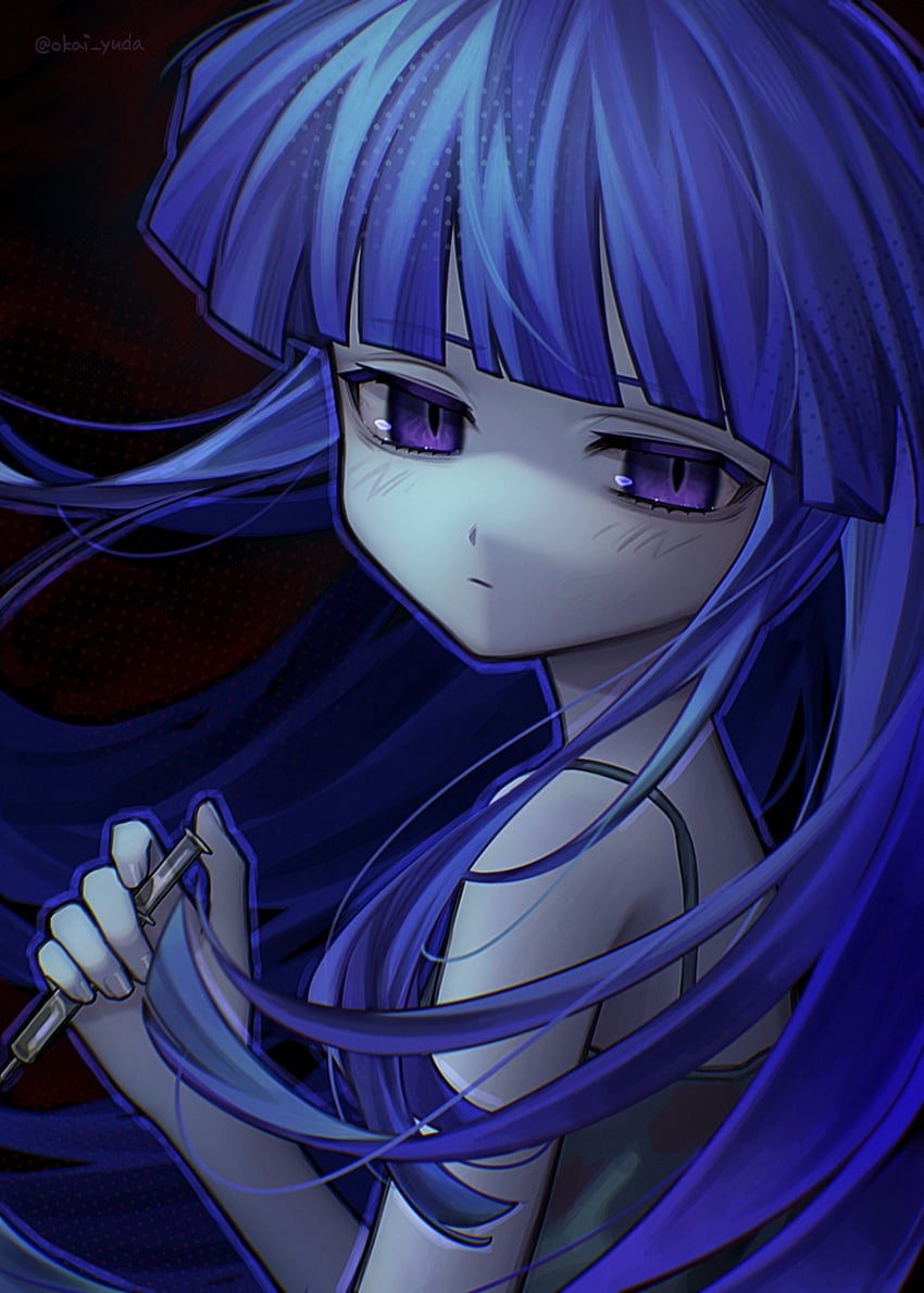 furude rika (higurashi no naku koro ni) drawn by okai_yuda
