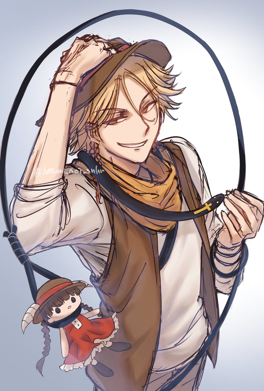 alicein mikuni and doubt doubt (servamp) drawn by hatsumi_aoi