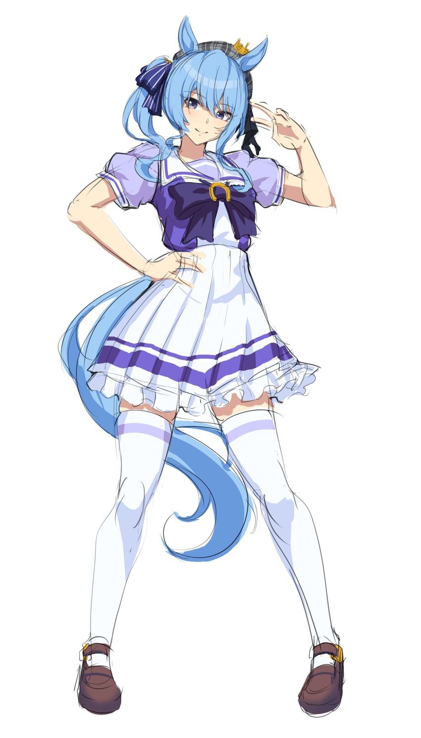 hoshimachi suisei (hololive and 1 more) drawn by midorin_567