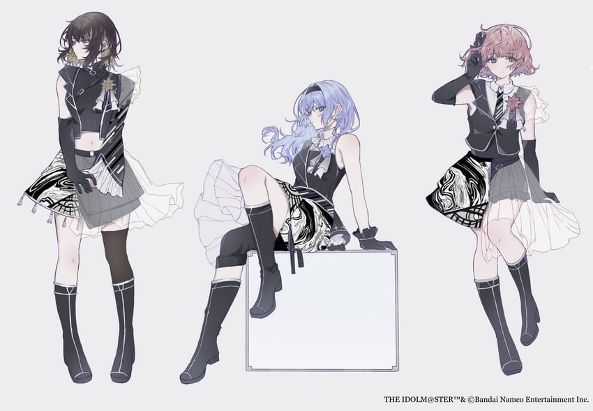 ikaruga luca, suzuki hana, and ikuta haruki (idolmaster and 1 more) drawn by heremia