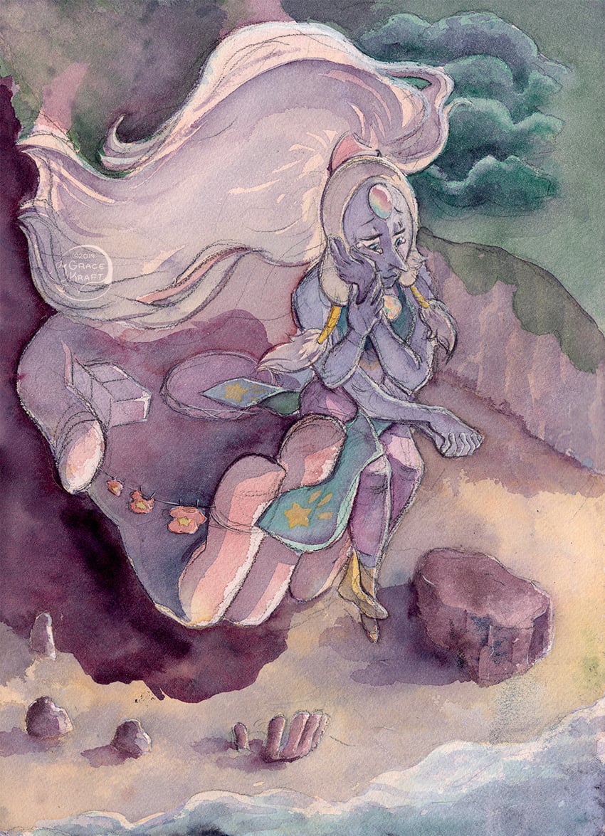 opal (steven universe) drawn by grace_kraft