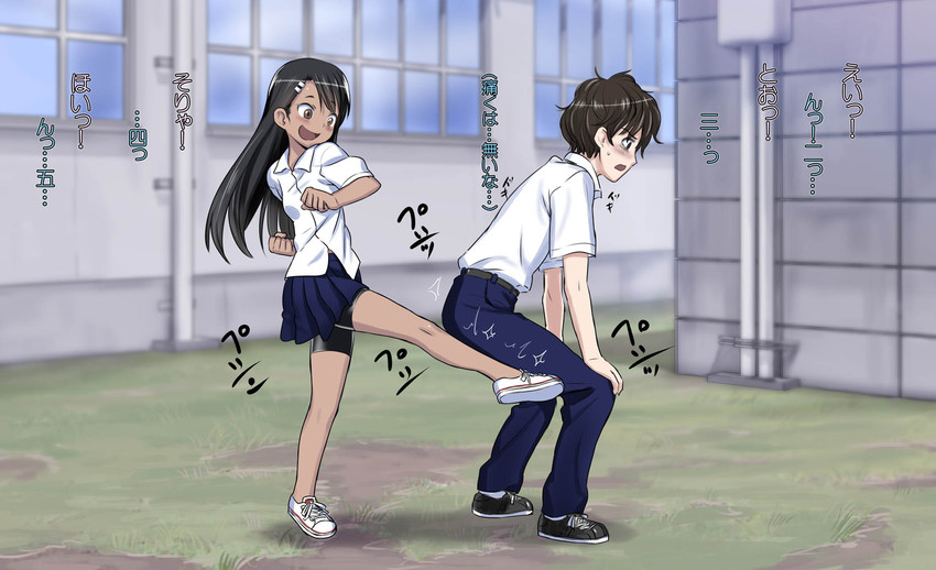 nagatoro hayase and hachiouji naoto (ijiranaide nagatoro-san) drawn by 774_(nanashi)