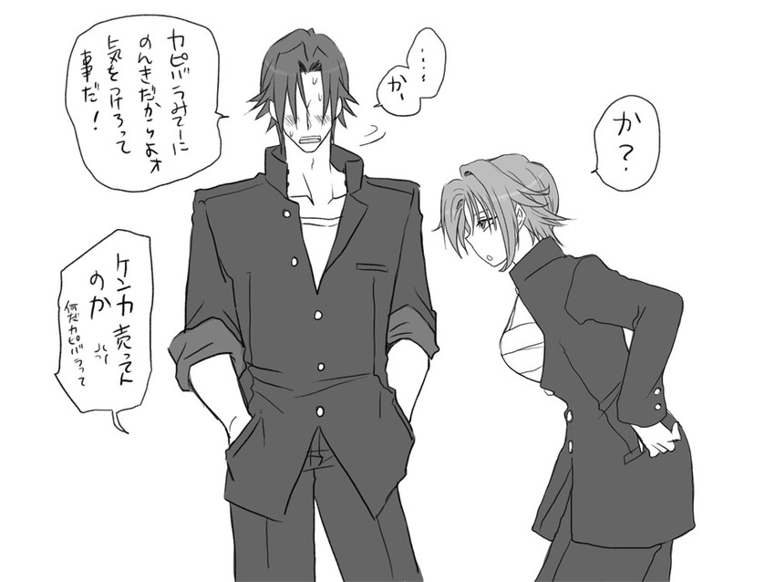 igarashi kyou and hasumi souji (seitenkango. shinyuu to) drawn by eroe