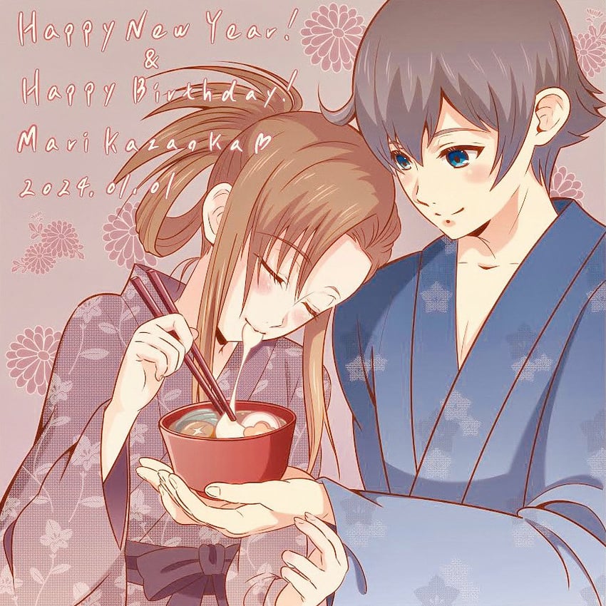 kitahara haruki and kazaoka mari (white album and 1 more) drawn by yuminari_midori