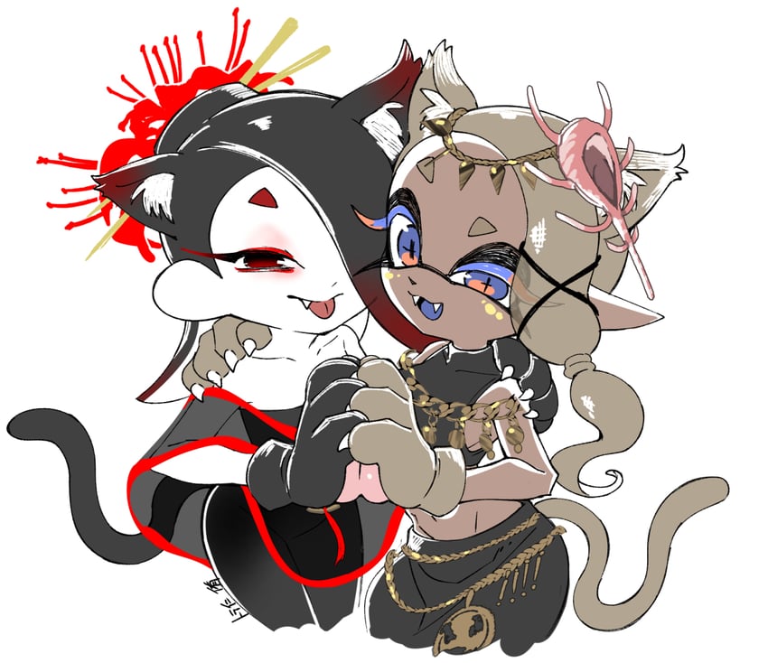 shiver and frye (splatoon and 1 more) drawn by minamidena