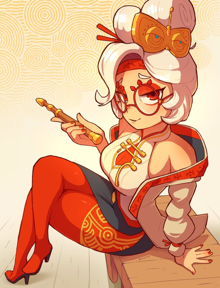 purah (the legend of zelda and 1 more) drawn by gaziter