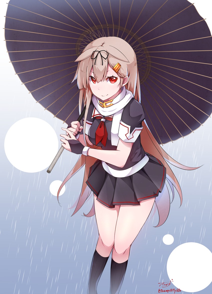 yuudachi and yuudachi kai ni (kantai collection) drawn by baileys_(tranquillity650)