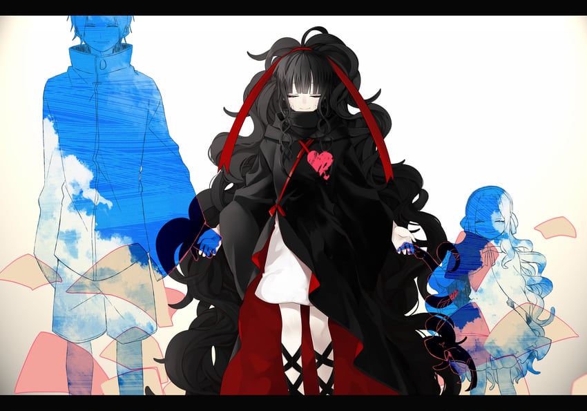 azami, kozakura shion, and tsukihiko (kagerou project) drawn by pineapple_(a30930s)