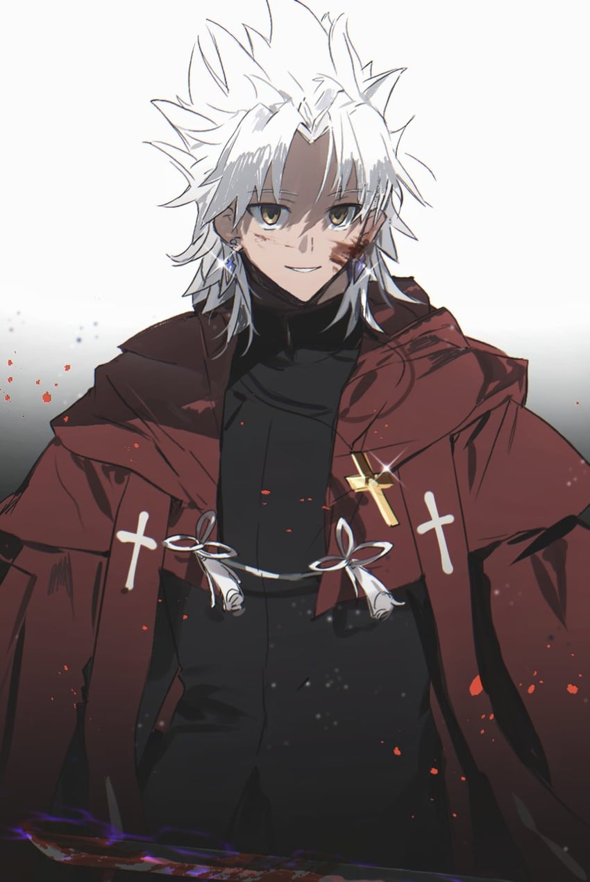 amakusa shirou (fate and 2 more) drawn by laver_(1090792977)