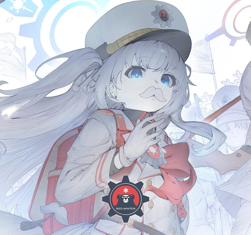 cherino and red winter guard (blue archive) drawn by jaeb_(kkrt0302)