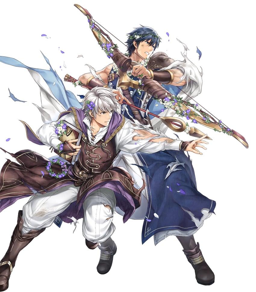 male robin and chrom (fire emblem and 2 more) drawn by yamada_koutarou