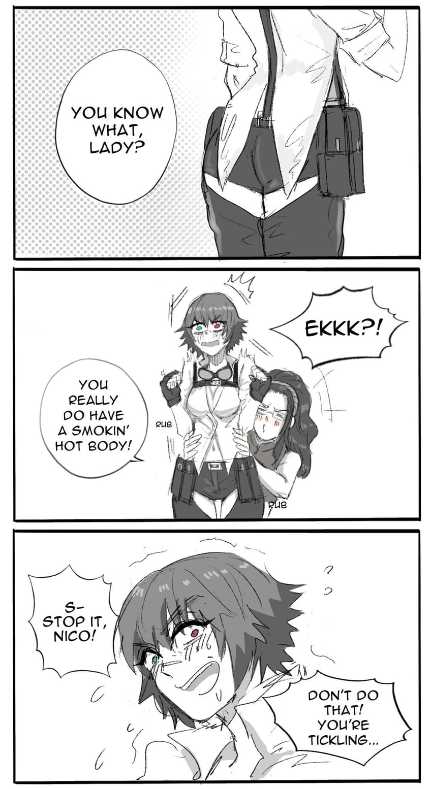 lady and nico (devil may cry and 1 more) drawn by jumpoon