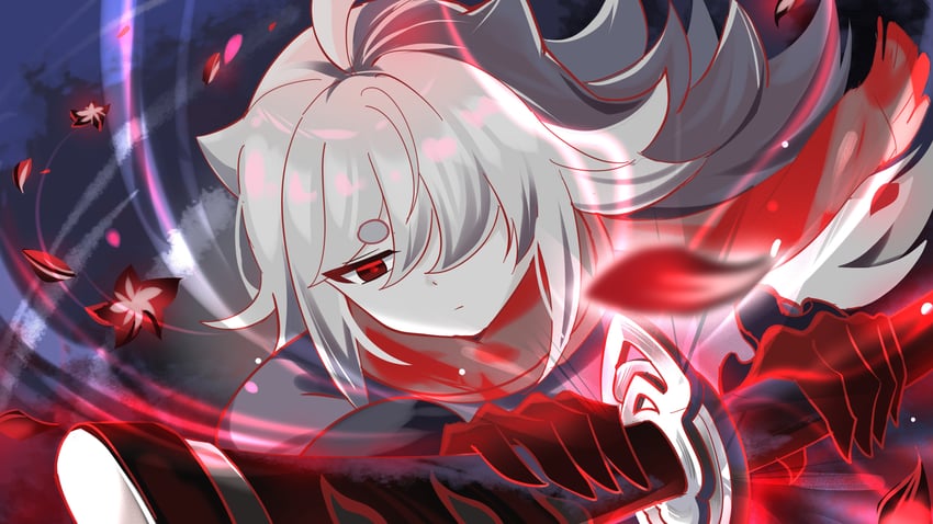 acheron (honkai and 1 more) drawn by lingluan_juanzi
