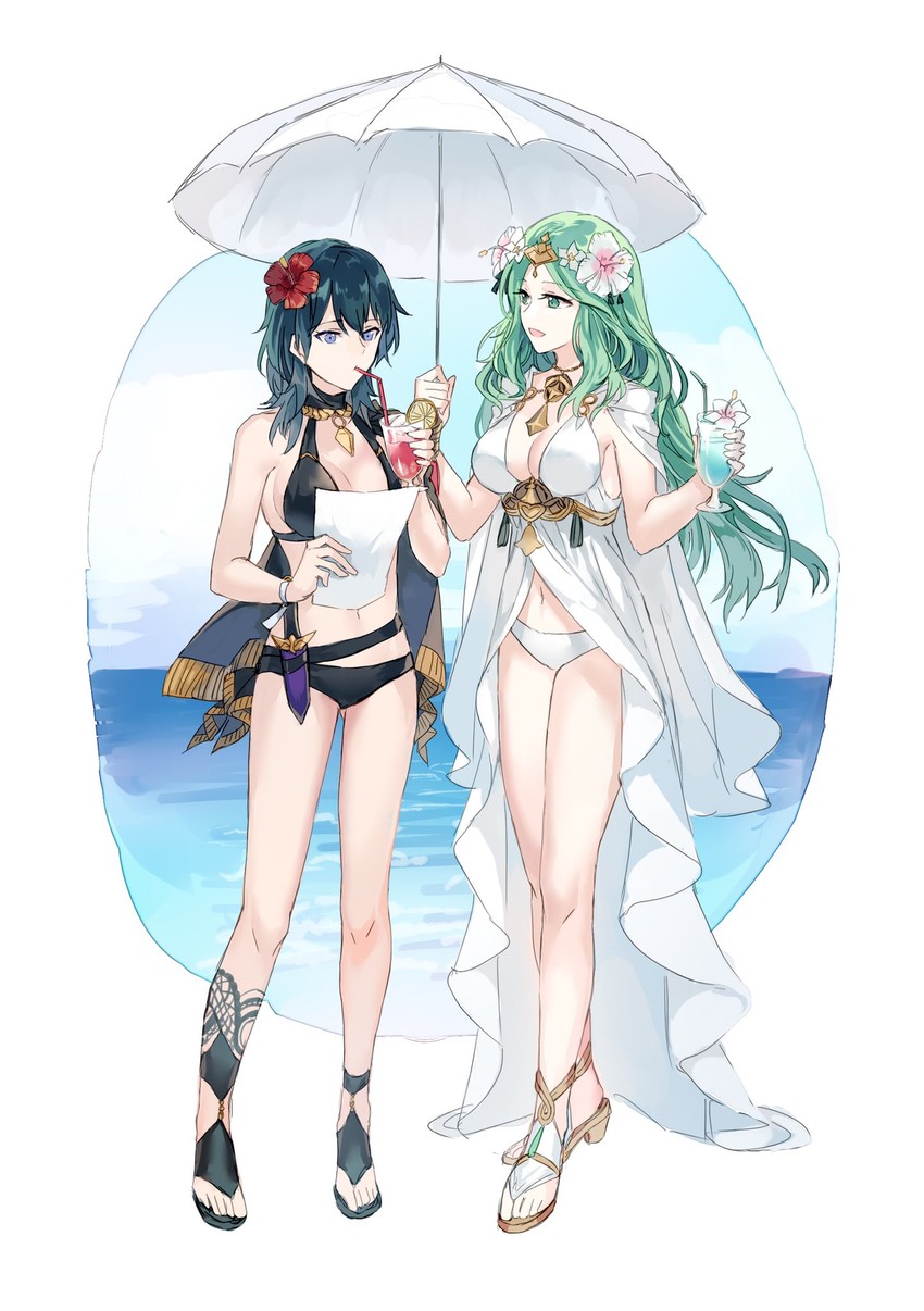 female byleth and rhea (fire emblem and 2 more) drawn by jnsghsi