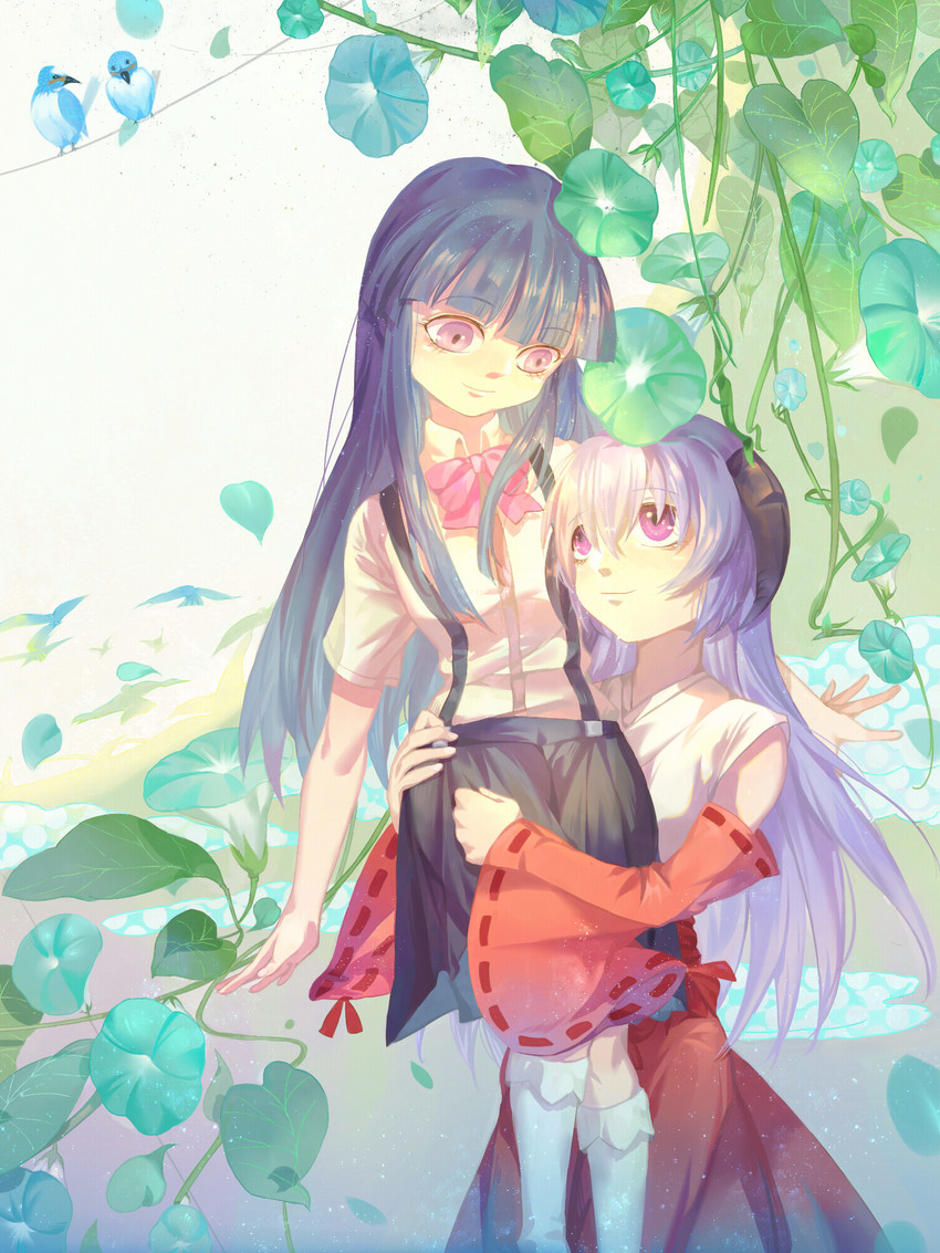 furude rika and hanyuu (higurashi no naku koro ni) drawn by dama_(sindygao)