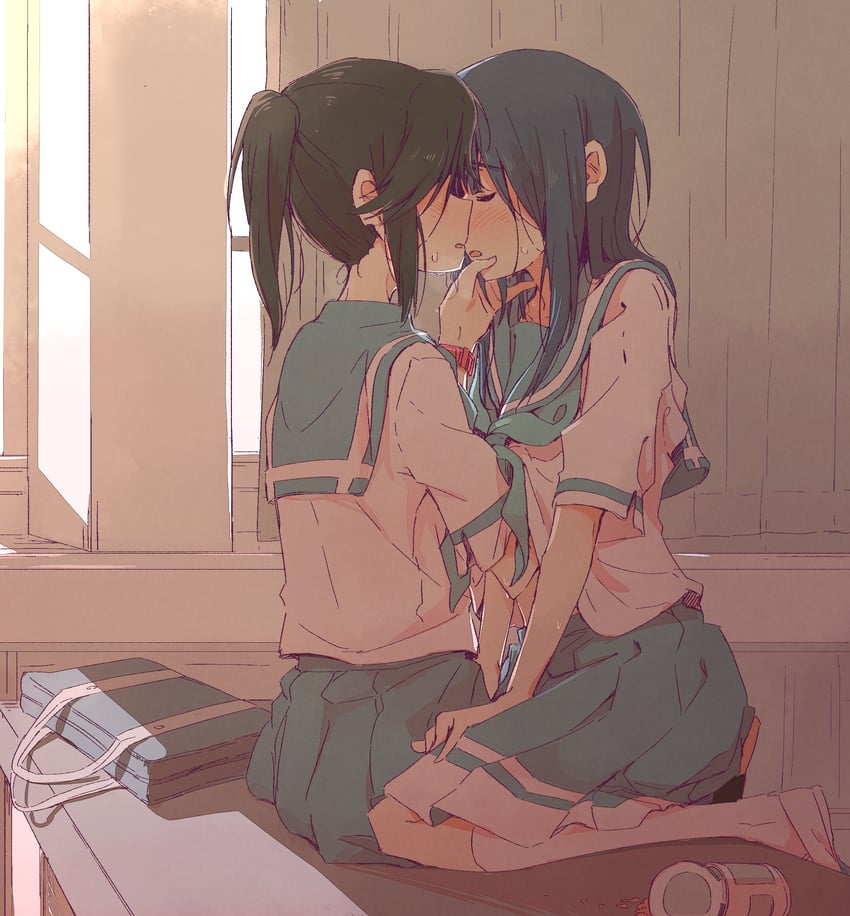 yoroizuka mizore and kasaki nozomi (hibike! euphonium and 1 more) drawn by sawara65