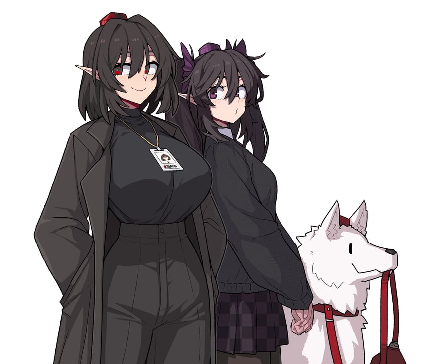 shameimaru aya, inubashiri momiji, and himekaidou hatate (touhou) drawn by formicid