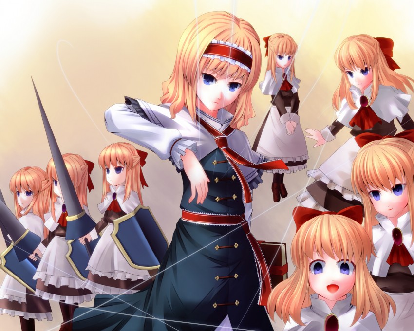 alice margatroid and shanghai doll (touhou) drawn by clere
