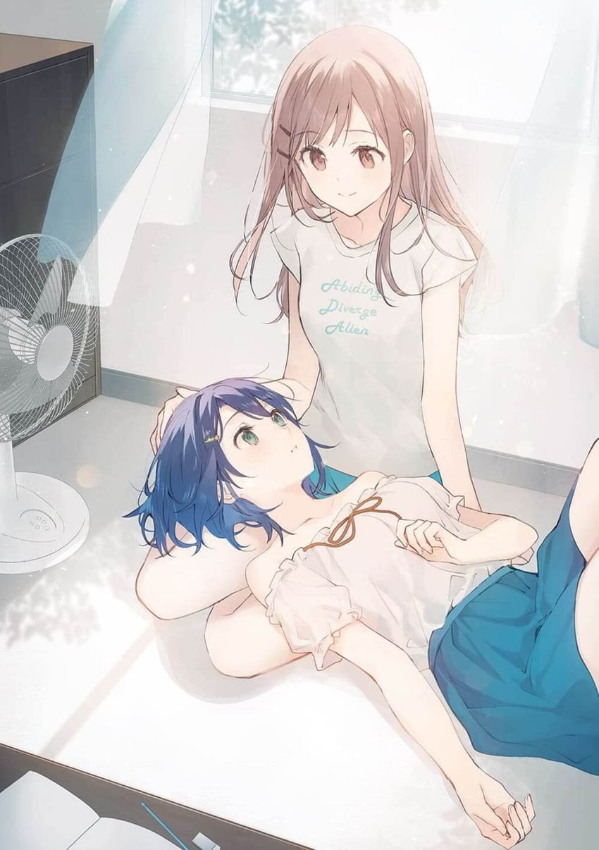 adachi sakura and shimamura hougetsu (adachi to shimamura) drawn by weee_(raemz)