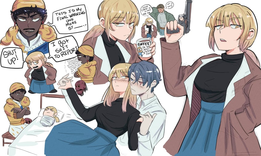 daan, karin, minion, marcoh, o'saa, and 1 more (fear & hunger and 2 more) drawn by onac911