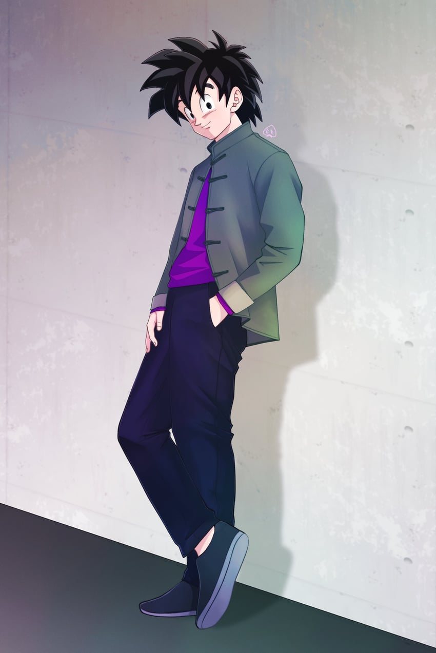 son goten (dragon ball and 2 more) drawn by momochamplu