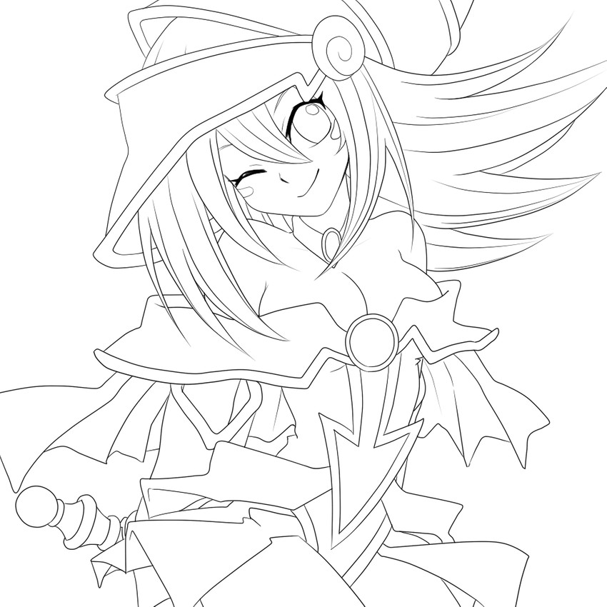 dark magician girl (yu-gi-oh!) drawn by minmin-zemi_(lover_paradox)