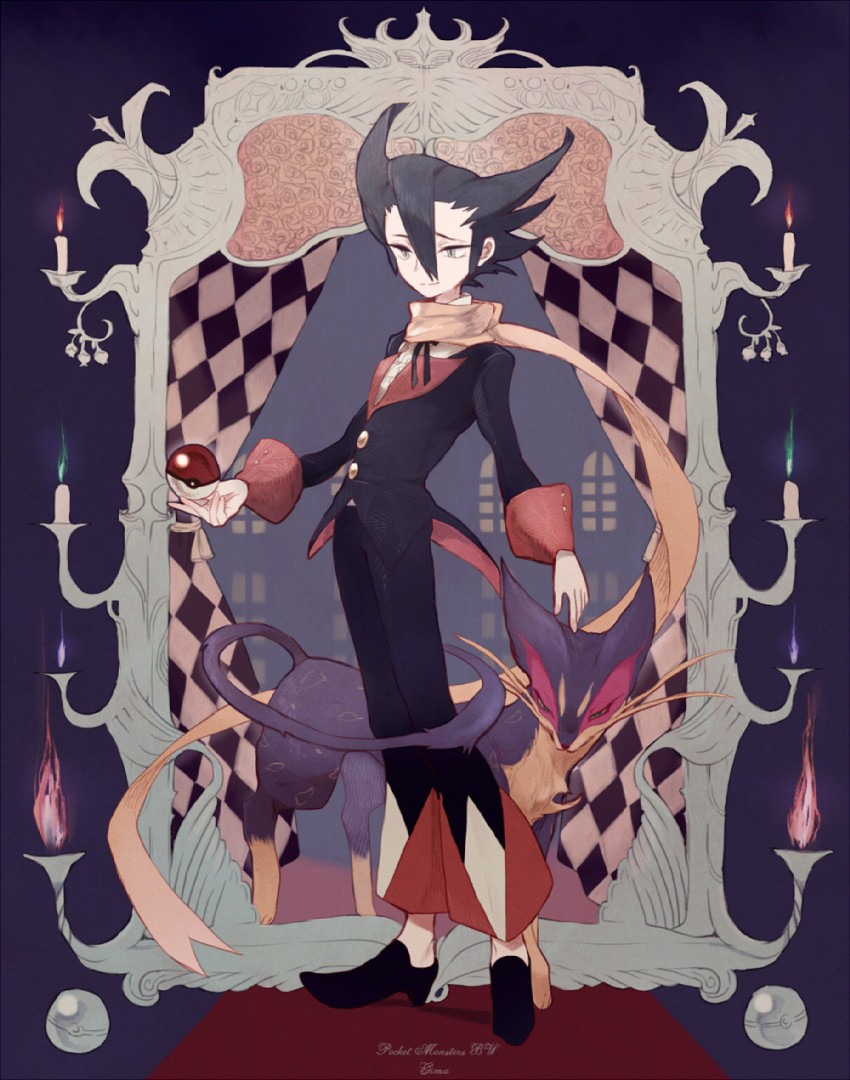 grimsley and liepard (pokemon and 1 more) drawn by mode-pesu