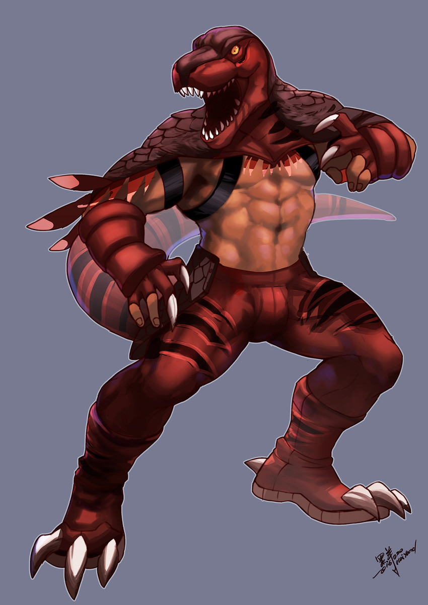 king of dinosaurs (the king of fighters and 1 more) drawn by heiyand