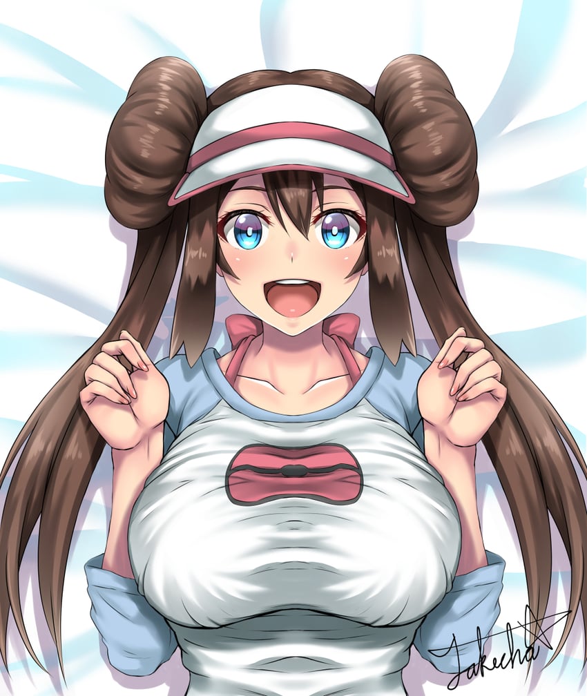 rosa (pokemon and 1 more) drawn by takecha