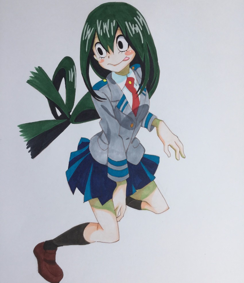 asui tsuyu (boku no hero academia) drawn by danbooru_inu