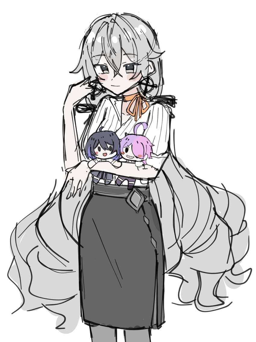 bronya zaychik, seele vollerei, and sin mal (honkai and 1 more) drawn by twnamayo