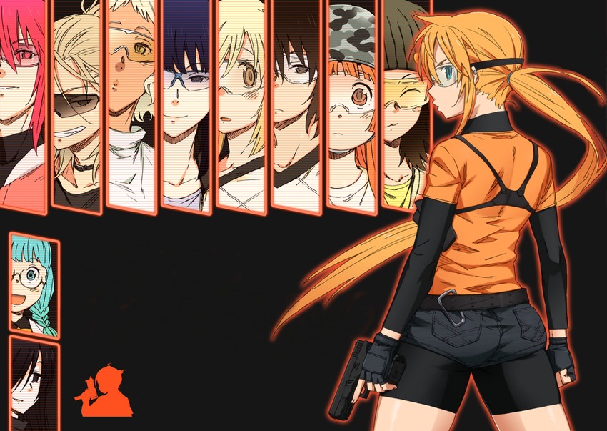 kageyama torako, nonomura ayumi, saotome suzume, kazamatsuri touma, ooba minato, and 7 more (hyakko)