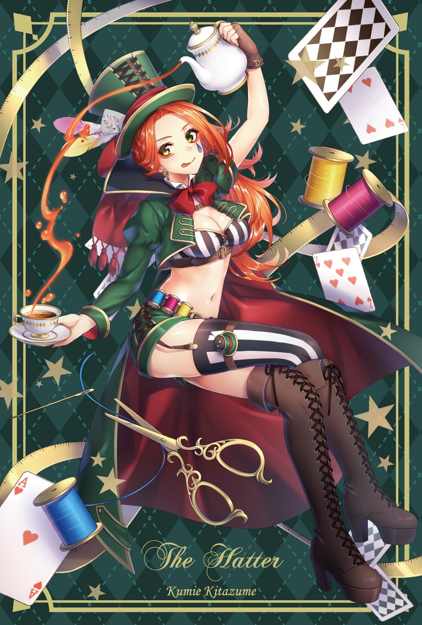 mad hatter (alice's adventures in wonderland) drawn by kitazume_kumie