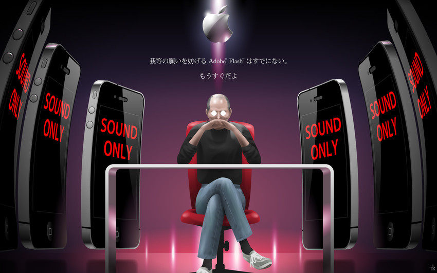 steve jobs (neon genesis evangelion and 1 more) drawn by nametake_(nametake)