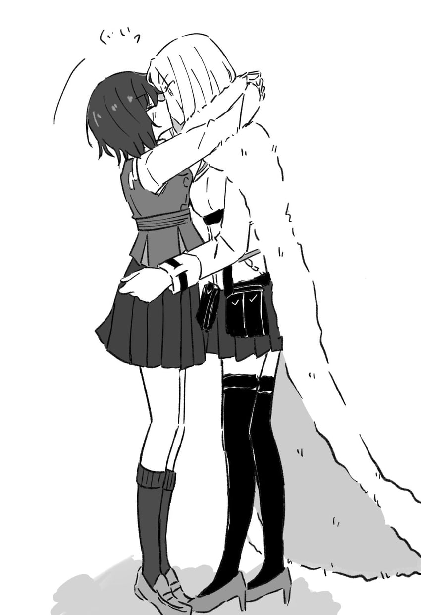 aoi erika and minase ichigo (heaven burns red) drawn by nemu1423