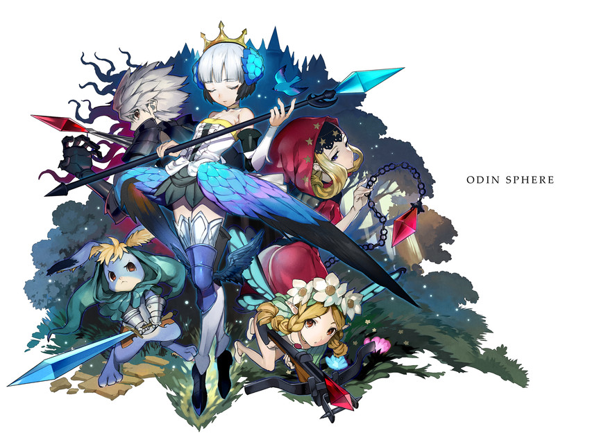gwendolyn, velvet, mercedes, oswald, and cornelius (odin sphere) drawn by mikurou_(nayuta)