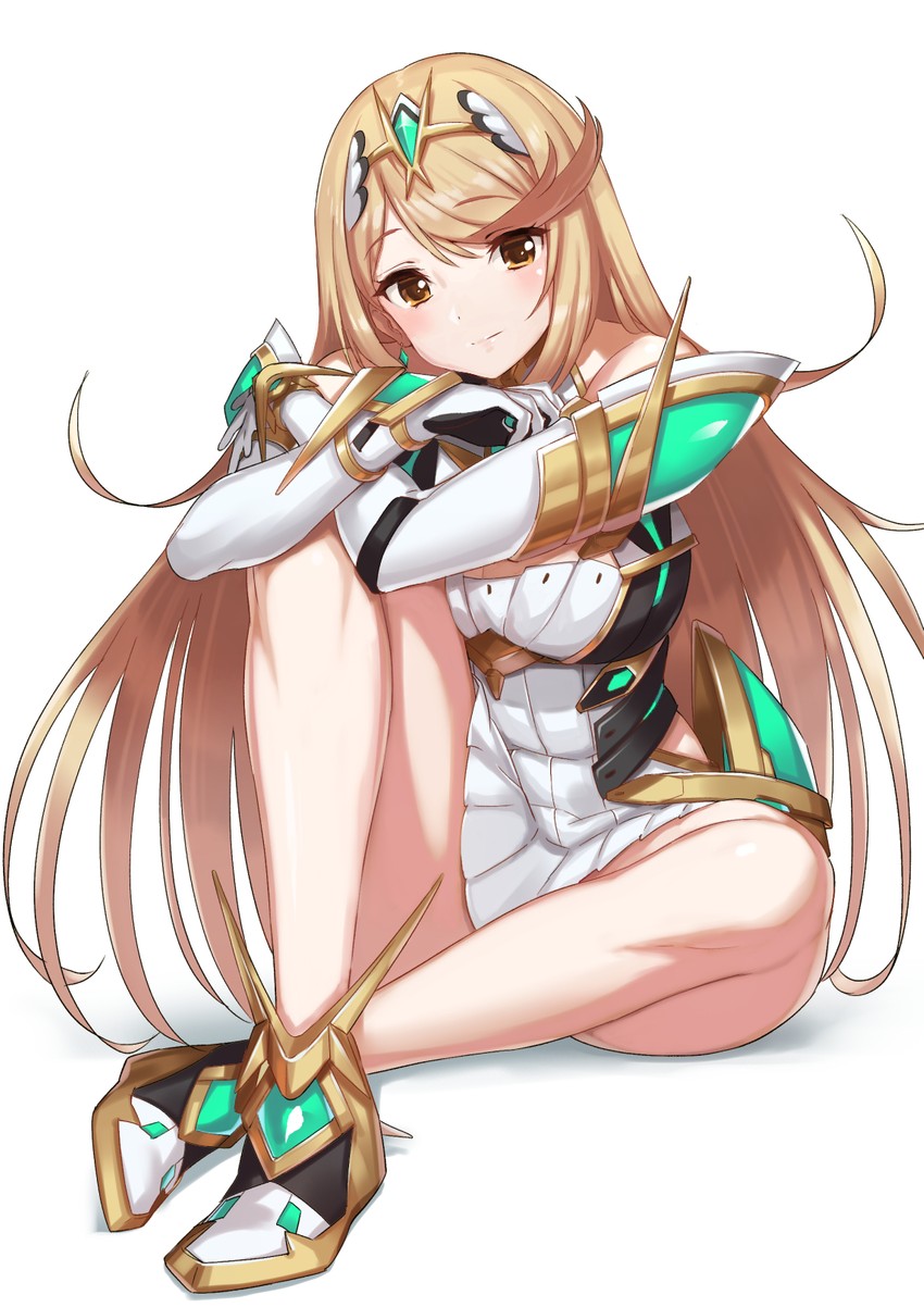 mythra (xenoblade chronicles and 1 more) drawn by green322