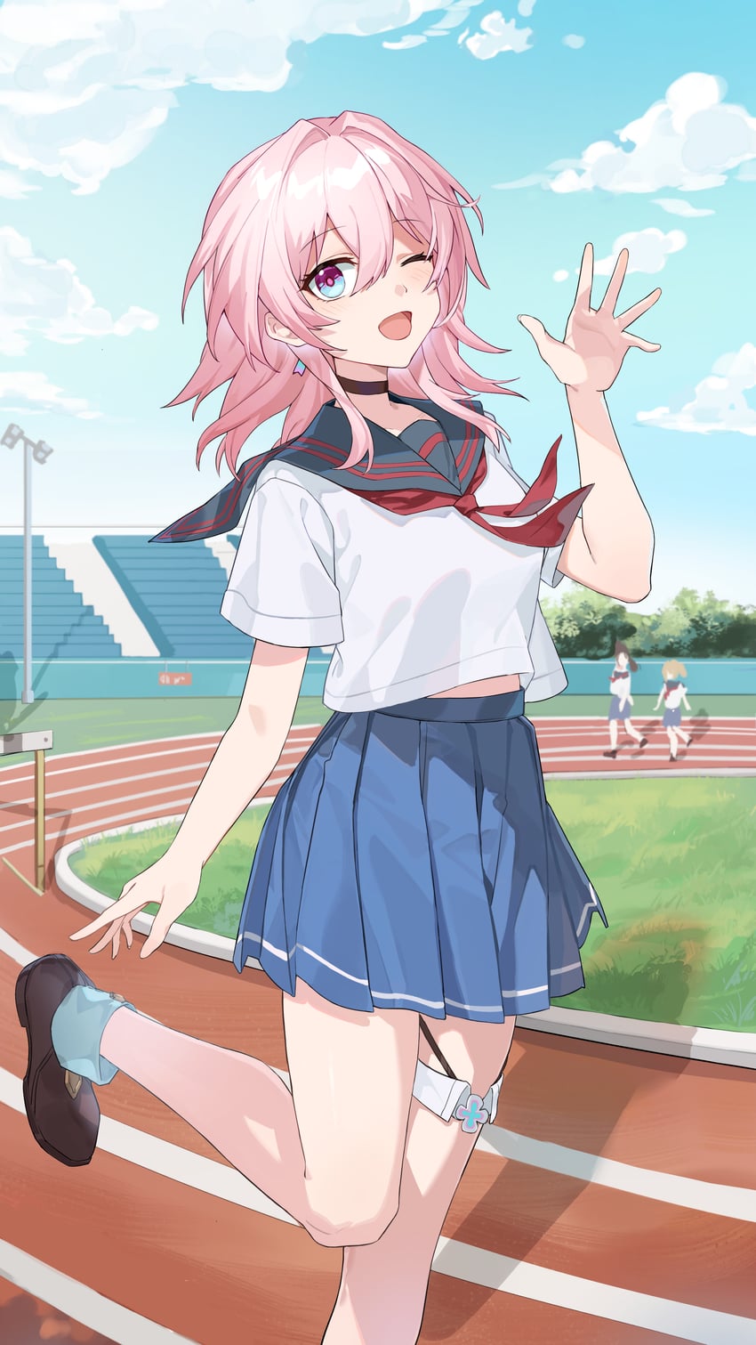 march 7th (honkai and 1 more) drawn by chenmu_sora