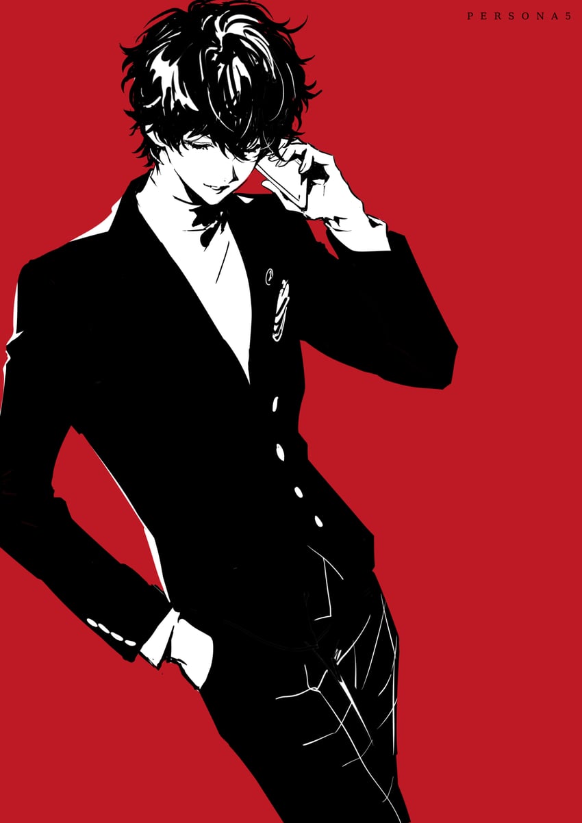 amamiya ren (persona and 1 more) drawn by doran_(doran7280)