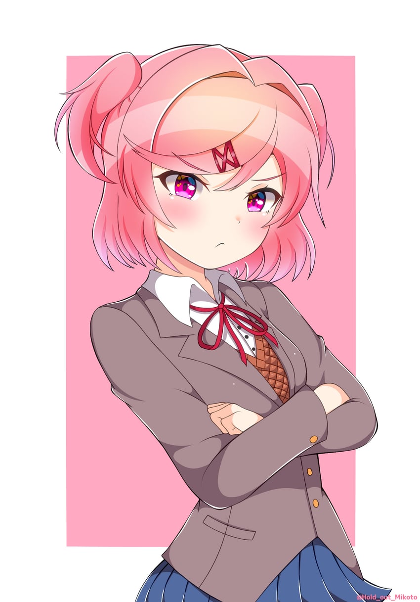 natsuki (doki doki literature club) drawn by mikoto000813